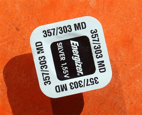 Energizer -357 / 303, 357 3030 MD, Energizer Watch Batteries 1.55V ...