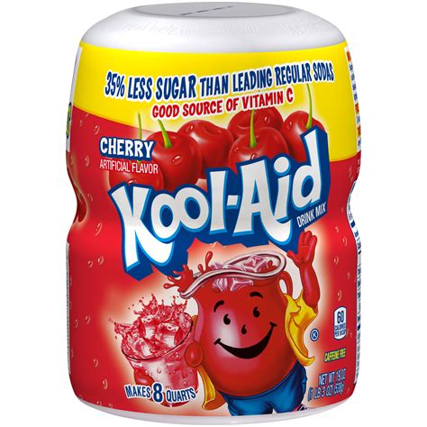 Kool-Aid Sugar-Sweetened Soft Drink Mix, Cherry, 19 oz (1 lb 3 oz) 538 ...