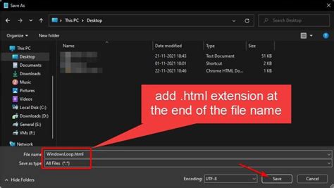 How to Save a File in HTML Format in Notepad 的图像结果