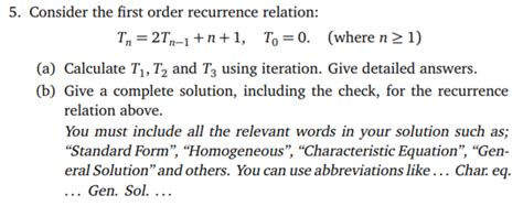 Image result for Recurrence Relation First Step