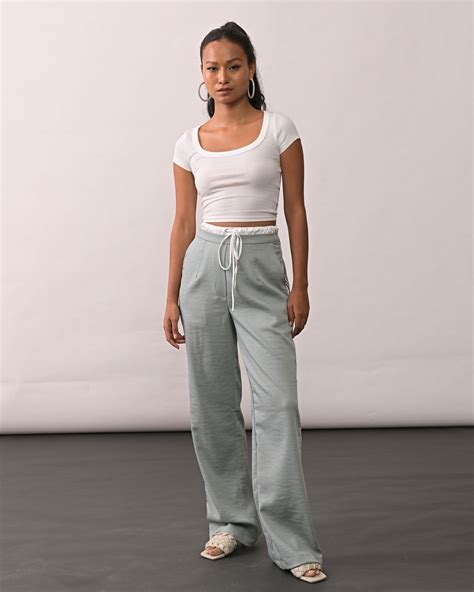 Natasha Grey Straight Pant – Missy Co