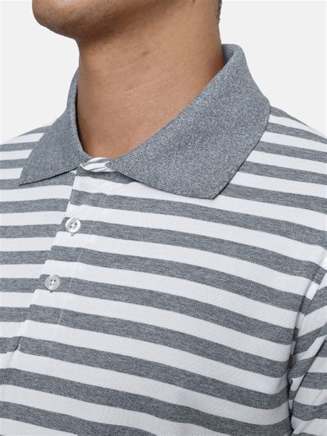 Performance Polo - Grey Stripes – EVRYDY