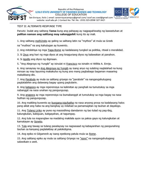 Image result for Types of Test Question