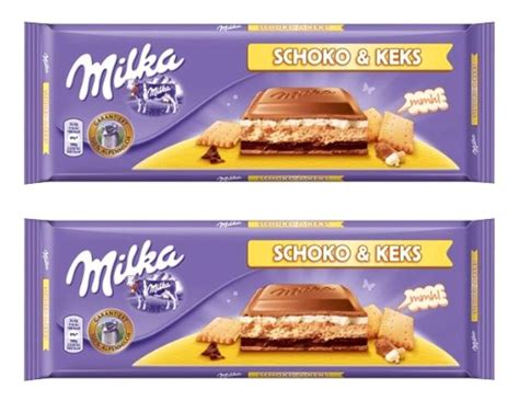2 pc Milka Schoko and Keks, 300g Choco & Biscuit India | Ubuy