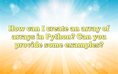 Image result for Python Array Erstellen