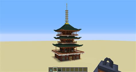 Small Minecraft Pagoda Tutorials 的图像结果