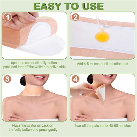 Geiserailie 24 Pcs Big Castor Oil Neck Patches for India | Ubuy