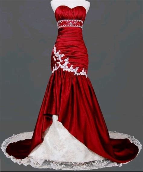princess wedding dresses red