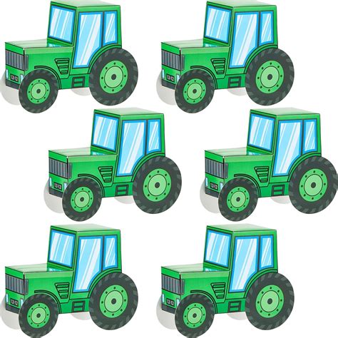 12 Pcs Tractor Shaped Favor Box, Tractor Birthday India | Ubuy
