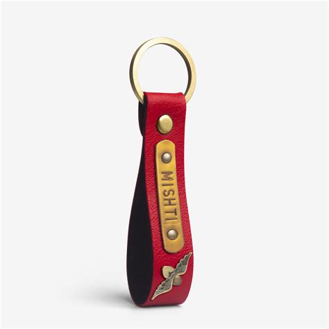 Buy Personalized Red Keychain Online