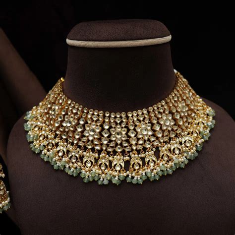 Kundan Choker Necklace & Polki Choker Necklace