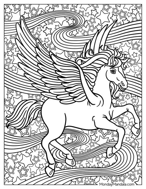 Lisa Frank Unicorn Coloring Pages To Print Out