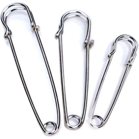 Large Safety Pins Assorted Clothes 60 count Heavy Duty 3 Sizes Pins for ...