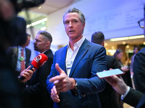 Gavin Newsom spent his Davos speech slamming Trump, saying it's 'the ...