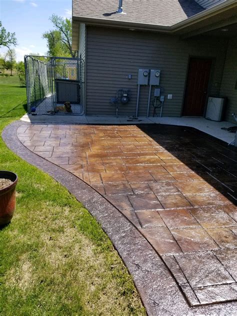 Diy Stamped Concrete Patio