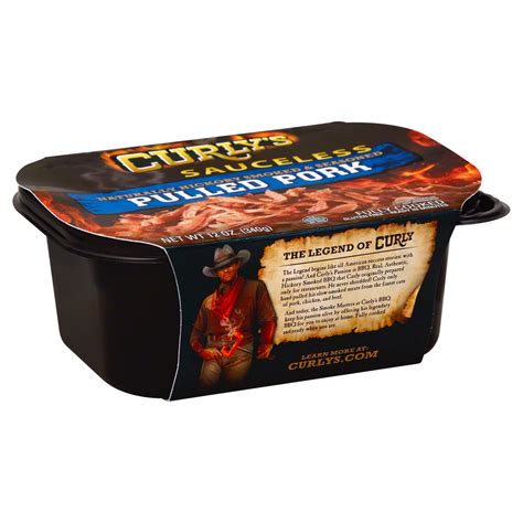 Curly's Sauceless Hickory Smoked and Seasoned Pulled Pork - Shop Pork ...