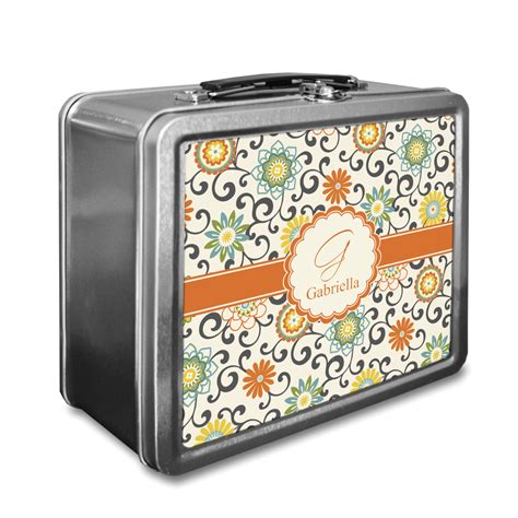 Custom Swirls & Floral Lunch Box (Personalized) | YouCustomizeIt