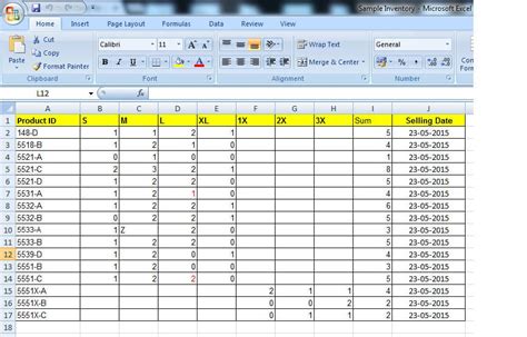 Do some Excel Work for Company to manage inventory -- 2 | Freelancer