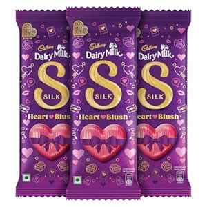 Silk Cadbury Dairy Milk Valentines Heart Blush Chocolate Bar, 150 grams ...