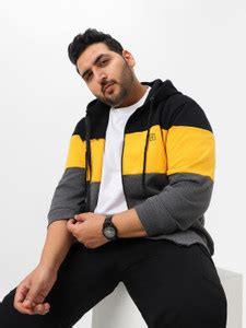 Urbano Plus Full Sleeve Colorblock Men Jacket - Buy Urbano Plus Full ...