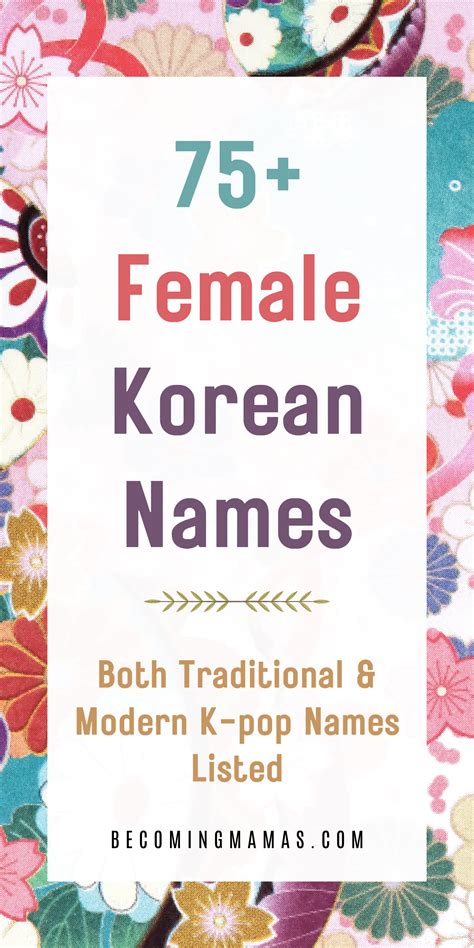 Top 75 Beautiful Female Korean Names With Meanings