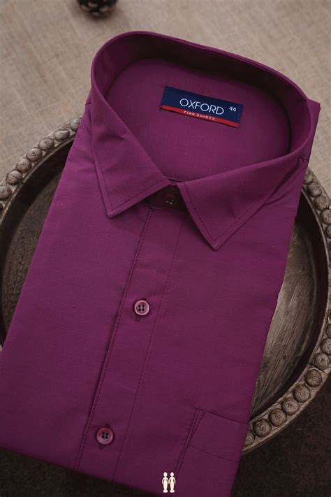 Assorted Burgundy And Green Set of 2 Size 44 Cotton Shirts – Sundari Silks