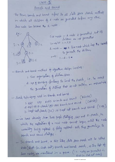 DAA unit-4, Branch and Bound - DAA syllabus - Studocu