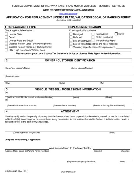 2021-2026 Form FL HSMV 83146 Fill Online, Printable, Fillable, Blank ...