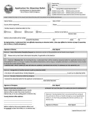 Absentee Ballot Application Form 的图像结果
