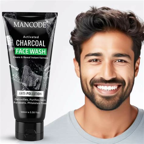Mancode Activated Charcoal Face Wash - 100ml