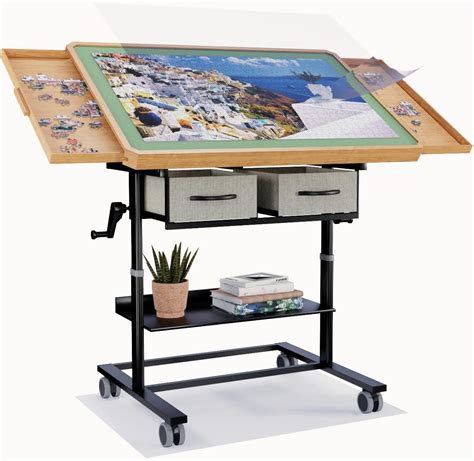Amazon.com: 1500 Piece Jigsaw Puzzle Table with Legs,Jigsaw Puzzle ...