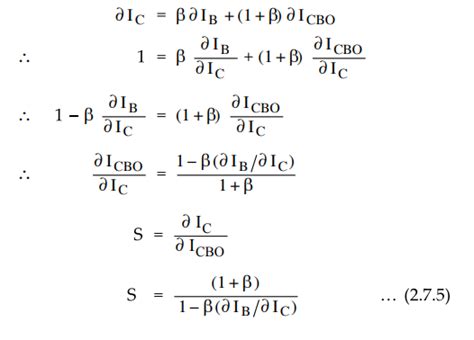 Stability Factor - Bipolar Junction Transistors (BJT)
