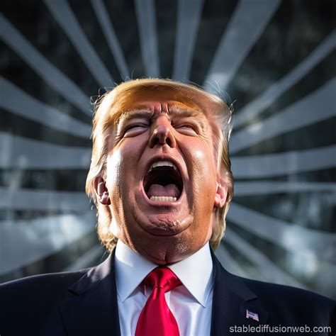 Screaming Donald Trump with Transparent Background | Stable Diffusion ...