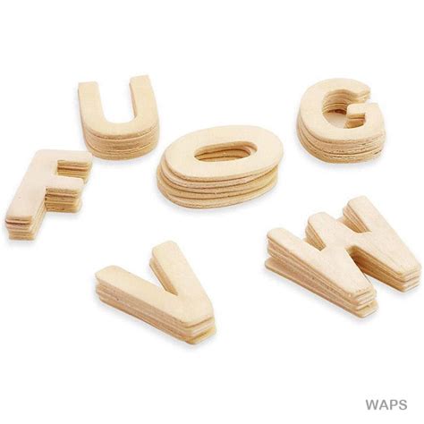 Wooden Alphabet Plain Small (Waps)