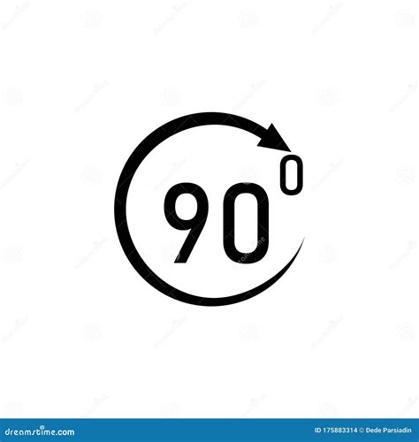 Angle 90 Degrees Sign Icon. Geometry Math Symbol. Right Angle. Classic Flat Icon. Colored ...
