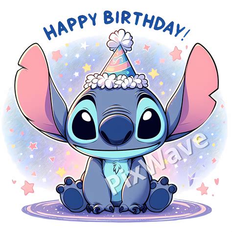 Happy Birthday Stitch PNG, Birthday Stitch SVG, Birthday Lilo and ...