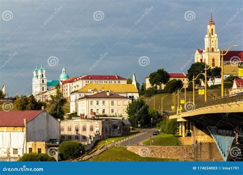 The City of Grodno, Belarus Stock Image - Image of horizontal, hrodna ...