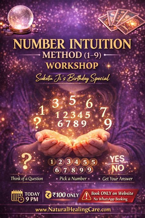 NUMBER INTUITION METHOD (1–9) Workshop – Natural Healing Care
