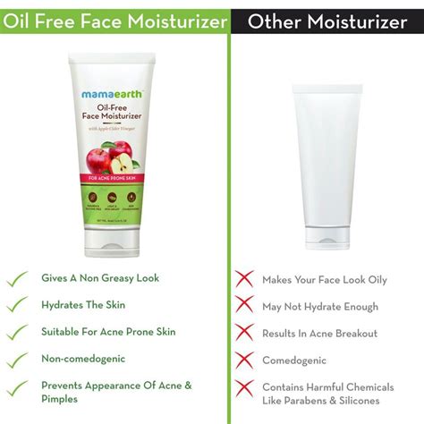 Mamaearth Oil-Free Face Moisturizer Apple Cider Vinegar, 80 ml Price ...