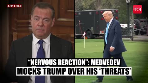 'Trump Nervous, Russia On Right Path': Putin Aide Medvedev CLASHES With ...