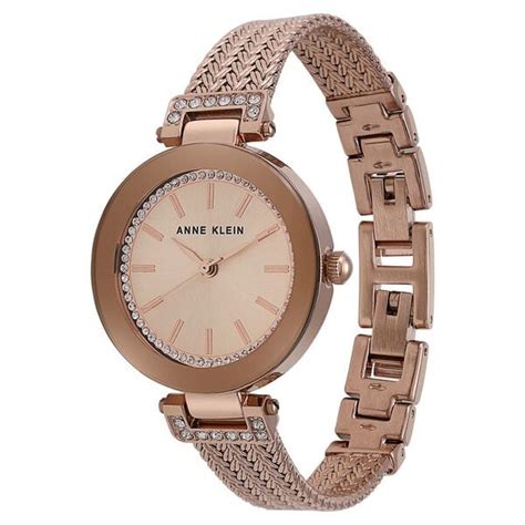 Buy Online Anne Klein Quartz Analog Rose Gold Dial Metal Strap Watch ...
