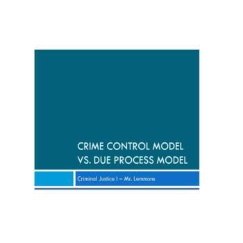 Image result for Due Process Model