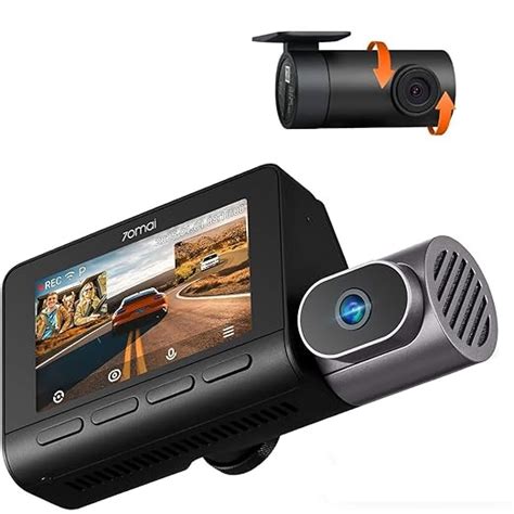 70mai 4K T800 3 Channel Dash Cam, Dash Cam Front and Rear Inside(2160P ...