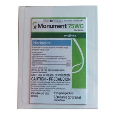 Syngenta Monument 75WG Herbicide - 5 x 5 gram packets India | Ubuy