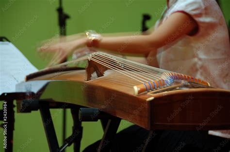 musican playing chinese stringed musical instrument Stock Photo | Adobe ...