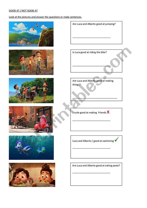 Be Good at Worksheet 的图像结果