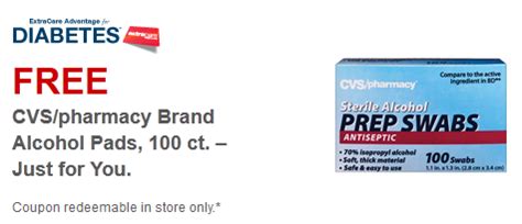 CVS Coupon: Free CVS Alcohol Prep Swabs, 100 ct. :: Southern Savers