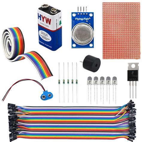 Electronic Spices MQ-2 Sensor LPG Gas Detector Project with Alarm (57 ...