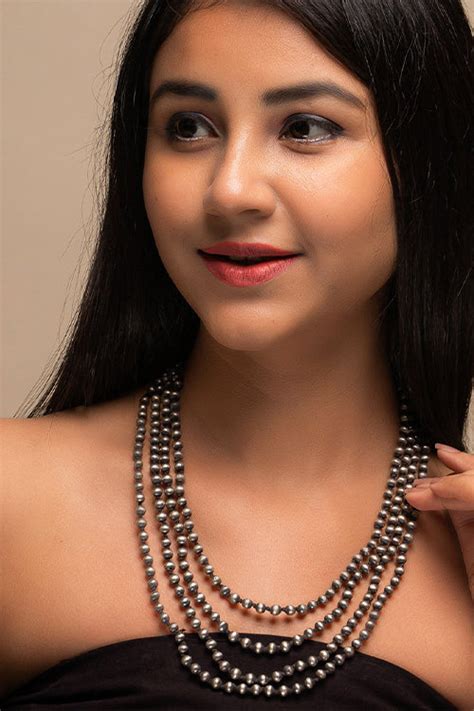 Buy Pure Silver Traditional Maharashtrian Neckpiece - Golmani Mala (4 ...