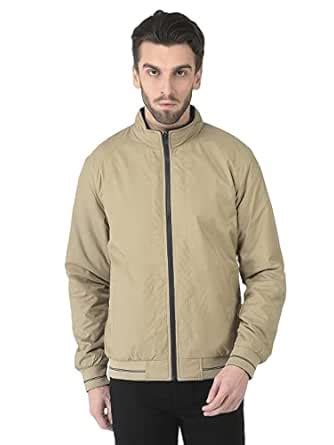 Buy Crimsoune Club Men Khaki Reversible Bomber Jacket (XL) at Amazon.in